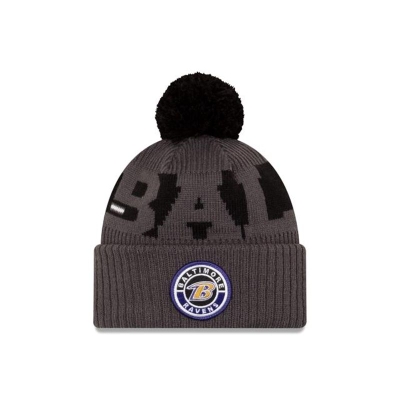 Baltimore Ravens Gorra | New Era NFL Alternate Cold Weather Sport Knit Beanie Mexico - Morados
